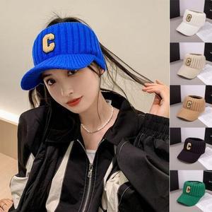 [BZJLPSFR_51IE]커플 니트 기모 방한 썬캡 캡모자