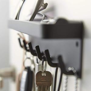 [BZFK9043_51CR]리빙 무타공 키링 자석 현관문 선반