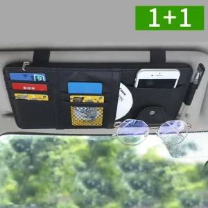 [1개+1개] 차량용 카드포켓 자동차 수납함 선바이저 사이드포켓 선글라스 휴대폰
