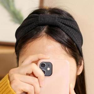 [BZJLMEWB_51DR]터번 골지 진그레이 머리띠 헤어