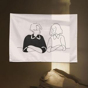 [BZI19H51_51AJ]패브릭포스터 대형 빈티지 벽장식 신혼 S