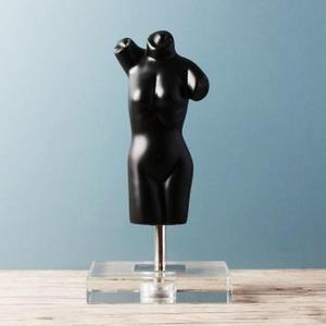 [BZJHL516_4B]여인 블랙 조각상 도자기 인테리어 장식품