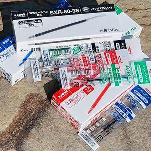 제트스트림 4색볼펜 0.38mm 리필심 SXR-80-38 1다스