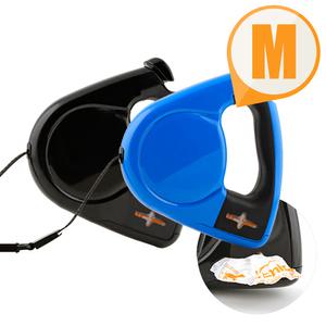 르칙 그래버 강아지 자동줄 M 리드줄 하네스 목줄 블랙 블루