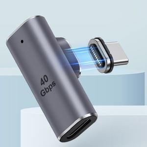 GEN3 USBC타입 90도앵글젠더 단자 자석탈부착식 커넥터