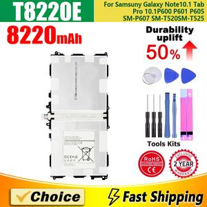T8220C T8220E 8220mAh 태블릿 리튬 배터리 도구 호환 삼성 갤럭시 노트 10.1 탭 프로 P600 P601 P605 P607
