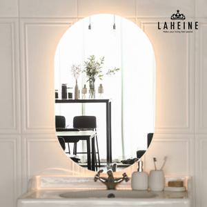 [롯데백화점]브로드아미(리빙) [라헨느] 감성조명거울 프리미엄 양타원 세로 LED 조명거울-520 x 820
