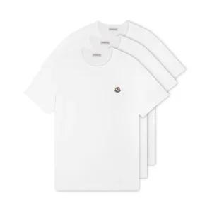 남성 로고 패치 화이트 반팔티 3팩 8C00026 829H8 001