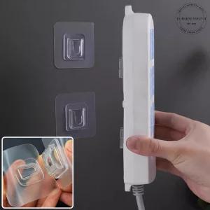 멀티탭 벽에 고정시키는 거치대 걸이 5개 벽걸이 액자 물건정리 소품 거치대