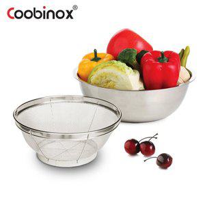 [쿠비녹스] 믹싱볼 채망 2종세트 (CO-1109) 스텐볼 양푼이 세척볼