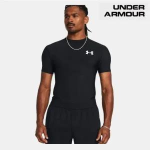 [롯데백화점]언더아머 남성 기능성 컴프레션 티셔츠 HeatGear 레쉬가드 헬스 이너 반팔 1387560-001