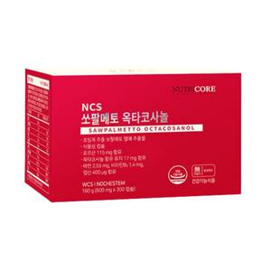 뉴트리코어 쏘팔메토 옥타코사놀 600mg x 60캡슐 x 5개 300캡슐