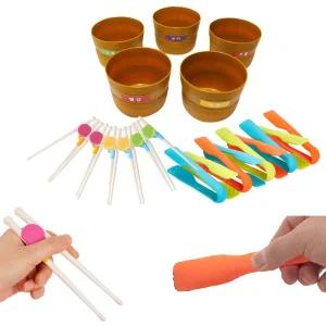 어린이집 유아교구 색깔 분류놀이 집게 젓가락 장난감 소근육놀이 유치원교구 두뇌발달