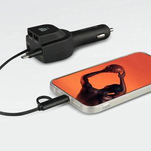 [모두모아]차량용 듀얼 자동감김 충전기 릴타입 3in1 시거잭 차량용충전기 차량용고속충전기 시거잭충전기