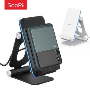 [이지커머스]Soopii 터치 LED 15W 고속 무선충전기 V6 충전기 멀티충전기 고속충전기 급속충전기 핸드폰충