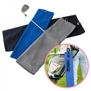 기능성 골프수건 타올 타월 고리장착 60cm x 40cm사이즈 4컬러 노캐디 클리너 스포츠타올 캐디용품