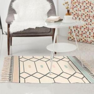 카페트 코튼 침실러그 매트 106x60cm 태슬카페트 로열리빙 러너