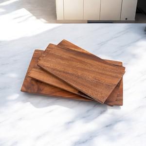 아카시아 미니 도마 우드 플레이트 원목 캠핑 접시