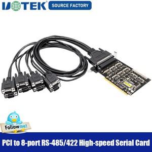 UOTEK 산업용 등급 PCI-RS-485 RS-422 직렬 카드 8 포트 고속 DR62 확장 변환기 UT-728A