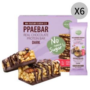 헬시플레이스 빼바 리얼초콜릿 프로틴바 다크 9개 X6