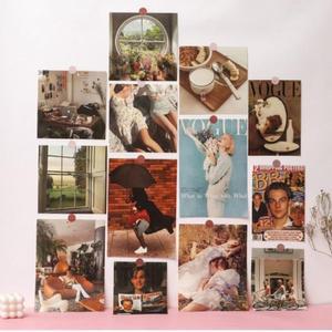 빈티지 패션유니 잡지 벽 장식 포스터 13p 종이 꾸미기