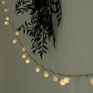 크리스마스 세련벽트리 LED 트리 앵두 눈꽃 전구 3m 20구