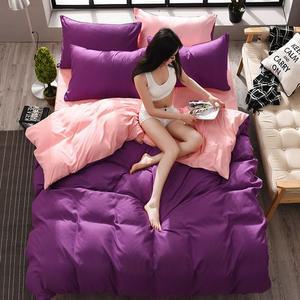 사계절 양면세련 침구세트4p 풀세트(퍼플핑크)Q/DD
