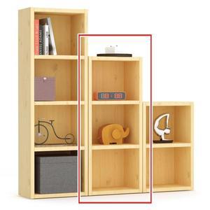 미니수납장 트렌프라임 내츄럴 3단 미니책장 수납박스