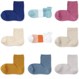 무인양품 중목 단목 무압박 스니커즈 발목 양말 세트 9종 색상