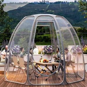 투명텐트 감성 텐트 야외 투명 이글루 돔 테라스 쉘터 하우스 장박 원터치 돔텐트 대형 카페