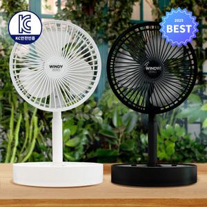 모던폴리 위니제로2 무선 접이식 선풍기 탁상용 고속 각도 높이 조절 미니 서큘레이터