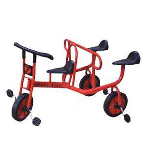 다인용 회전 자전거 유원지 돌아가는 세발 단체 공원 레이크 블루 트리오 자전거 레드