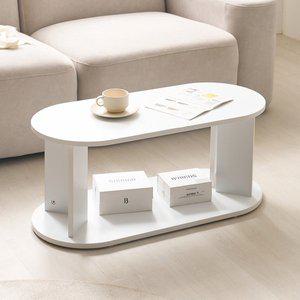 [마리메종] 보노 라운드 소파테이블 선반장 장식장 1단