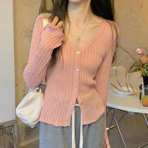 [셀러허브]여성 여름 데일리시스루 가디건 1P 브이넥 햇빛차단 긴팔 (S31583078)