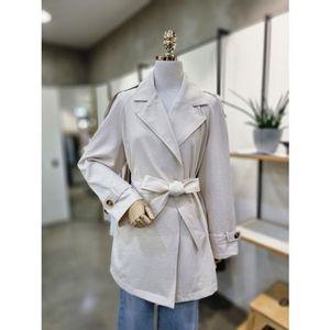 [갤러리아] ABFZ[2컬러] 더블버튼 홑겹 트렌치코트(ABZ1HR01)