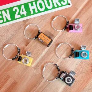 아트박스/올패턴 레트로 필름 카메라 이니셜 네임 키링(5종)