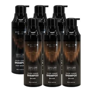 꾸띄르헤어 스킨락토7714 컬러체인지 염색샴푸 190mlX3개/ 갈색 진갈색