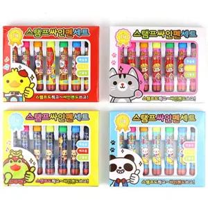 7색 스탬프 싸인펜/네임/펜가는글씨용/수성/사인펜/색깔/펜/사인펜12색/색연필싸인/네인/색깔싸인