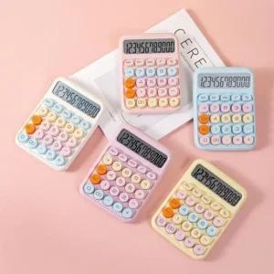 예쁜 기계식 알파 사무용 미니 일반 다용도 계산기 전 (WFHU902)