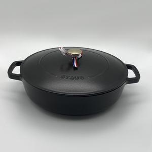 스타우브 B품 시스테라 전골 블랙 28cm 인덕션 무쇠냄비 주물 전골냄비