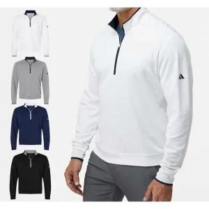 [아디다스]아디다스 골프 남성 상의 긴팔 하프 집업 티셔츠