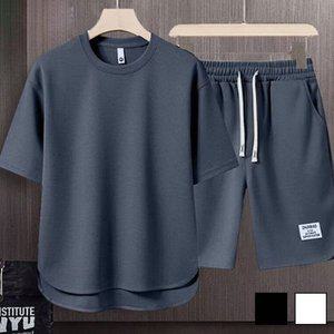 고품질 남성 시원한 반팔 반바지 세트 1P 데일리 여름 셋업 홈웨어세트 남성운동복세트 (WFHVZGF)