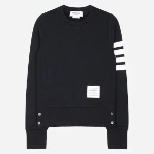 톰브라운 5S FJT002A 00535 415 여성 클래식 사선 맨투맨 네이비