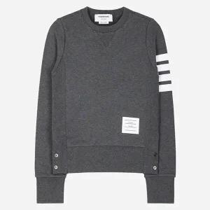 톰브라운 5S FJT002A 00535 025 여성 클래식 사선 맨투맨 다크그레이