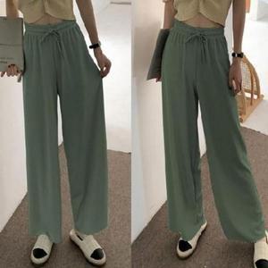 바지 팬츠 쿨바지 냉감 밴딩 와이드 시원한 여름 (3px7r)