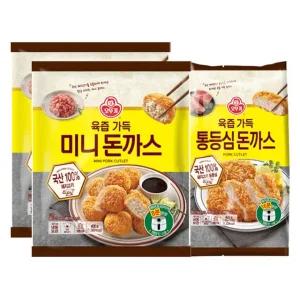 오뚜기 통등심 돈까스 420g + 미니돈까스 400g 2개