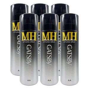 갸스비 매트&하드 6개 헤어스프레이 200ml gatsby 대용량
