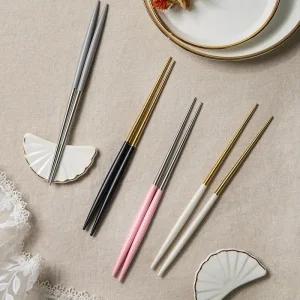 큐티폴랑 커트러리 명품 신혼 수저 세트 젓가락 (골드/실버)