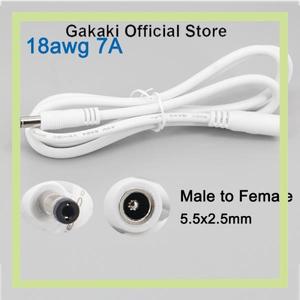 DC 남성-여성 플러그 전원 공급 장치 연장 케이블 cctv 카메라 용 1M 와이어 5.5x2.5mm 18awg 7A 전류