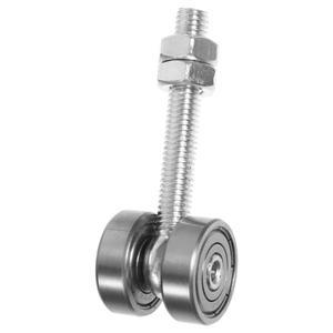 더 큰 스트럿 채널 2 롤러 2개의 바퀴 베어링 하드웨어용 슬라이딩 도어 행잉 휠 트롤리 어셈블리